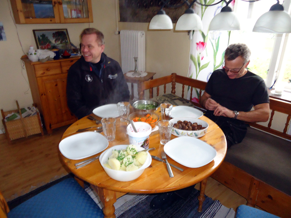En riktigt läcker lunch hemma hos Persson!