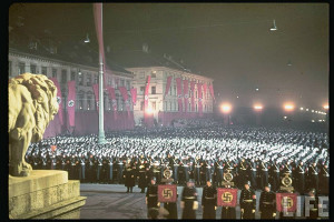 SS-män svär eden framför Feldherrnhalle 1938