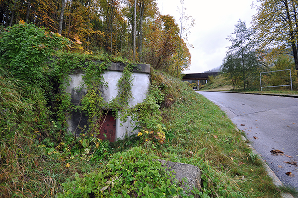 Liten bunker i Obersaltzberg, precis intill Berghof.