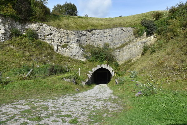 Ingången till tunnelssystemet.