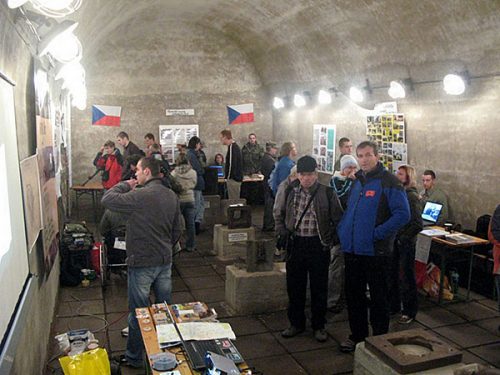 30 meter under marken i fort Dobrosovs tunnelsystem. (foto:okänd)